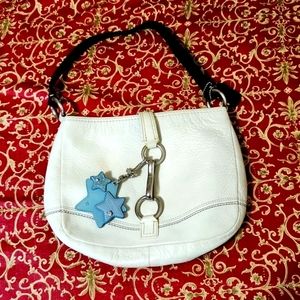 White Leather Coach Bag